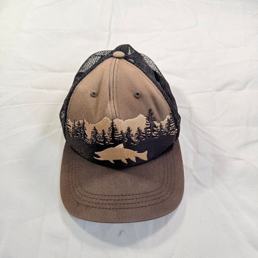 Rep Your Water Mountain Trout Mesh Trucker Hat Up for sale is an authentic Rep Y